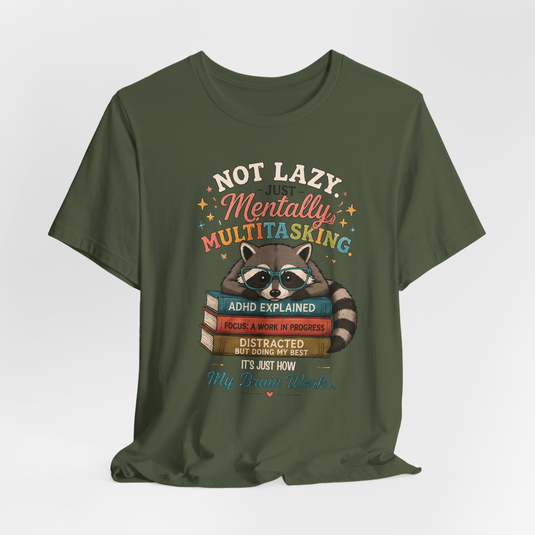 Mentally Multitasking Raccoon Tee